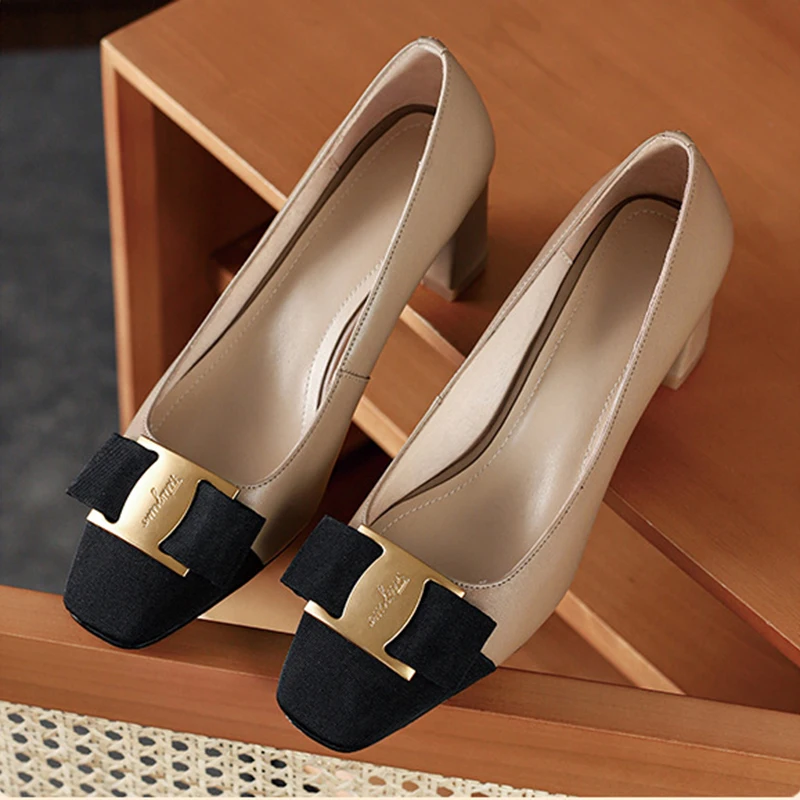 Temperament Woman High Heel Square Heel Spring Autumn Single Shoes Daily Office Dress Party Wedding Shoes Woman Pumps
Temperament Woman High Heel Square Heel Spring Autumn Single Shoes Daily Office Dress Party Wedding Shoes Woman Pumps