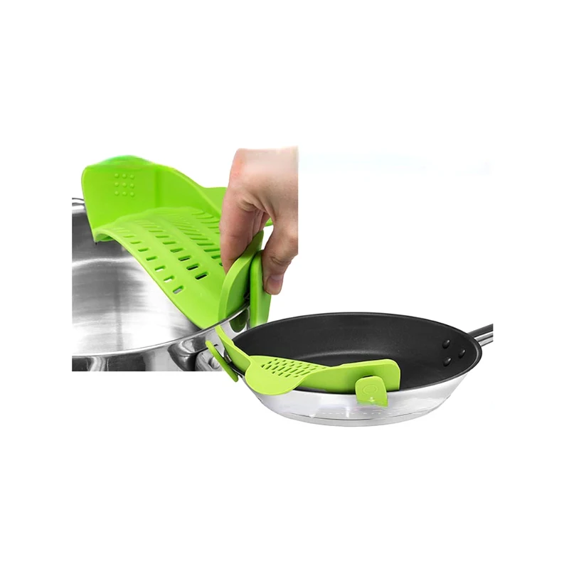 Home Kitchen Silicone Stretch Drain Tool Pot Edge Water Filter Soup Funnel Liquid Diversion Drainer Vegetable Washing Strainer
Home Kitchen Silicone Stretch Drain Tool Pot Edge Water Filter Soup Funnel Liquid Diversion Drainer Vegetable Washing Strainer