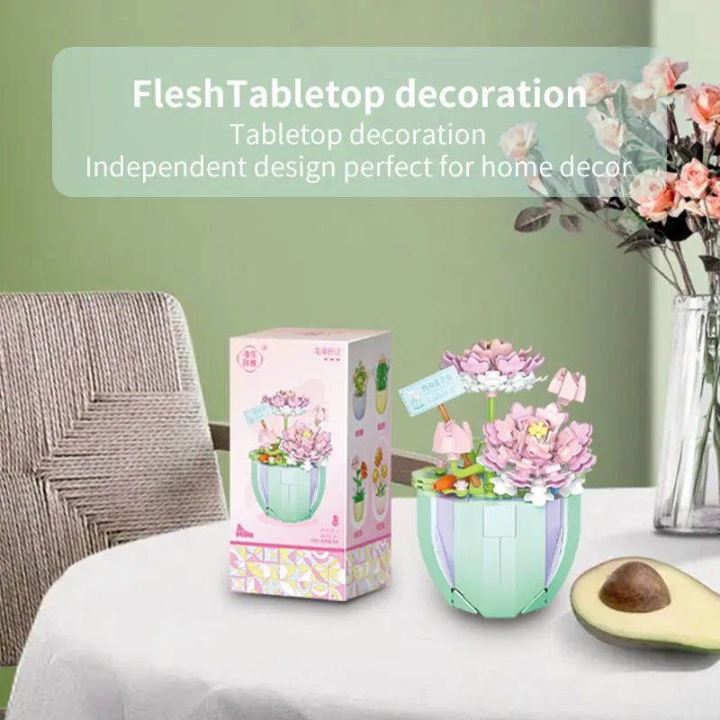 Eternal Lotus Bouquet Model Brick Flower Building Block Assembly Plant Decoration Educational Toy for Kids Creative Puzzle Gift 
Eternal Lotus Bouquet Model Brick Flower Building Block Assembly Plant Decoration Educational Toy for Kids Creative Puzzle Gift