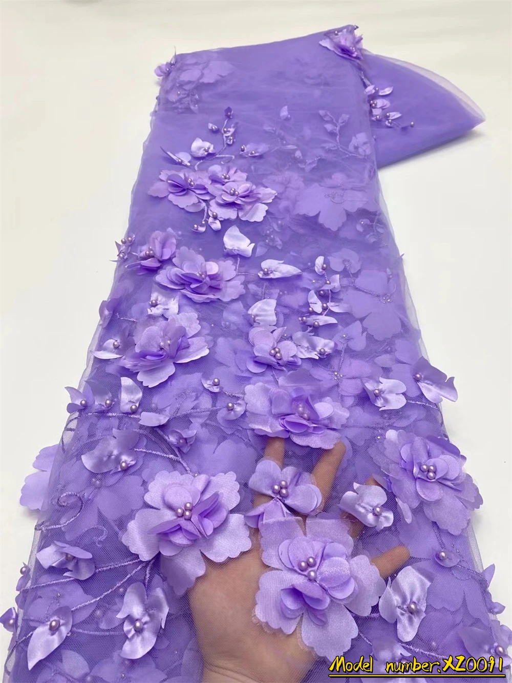 Purple 3D Beads Lace Fabric 2023 High Quality Mesh Embroidery Applique 3D Flower Tulle Nigerian Lace Fabrics For Bridal XZ0091
Purple 3D Beads Lace Fabric 2023 High Quality Mesh Embroidery Applique 3D Flower Tulle Nigerian Lace Fabrics For Bridal XZ0091