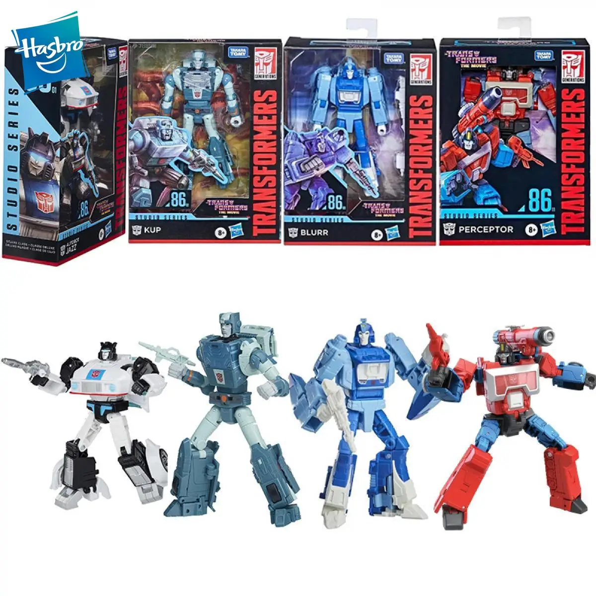 Original Hasbro Takara Tomy Toy Transformers Studio Series Ss86 Jazz Kup Blurr Perceptor Deluxe Class Action Figure Model Toys
Original Hasbro Takara Tomy Toy Transformers Studio Series Ss86 Jazz Kup Blurr Perceptor Deluxe Class Action Figure Model Toys