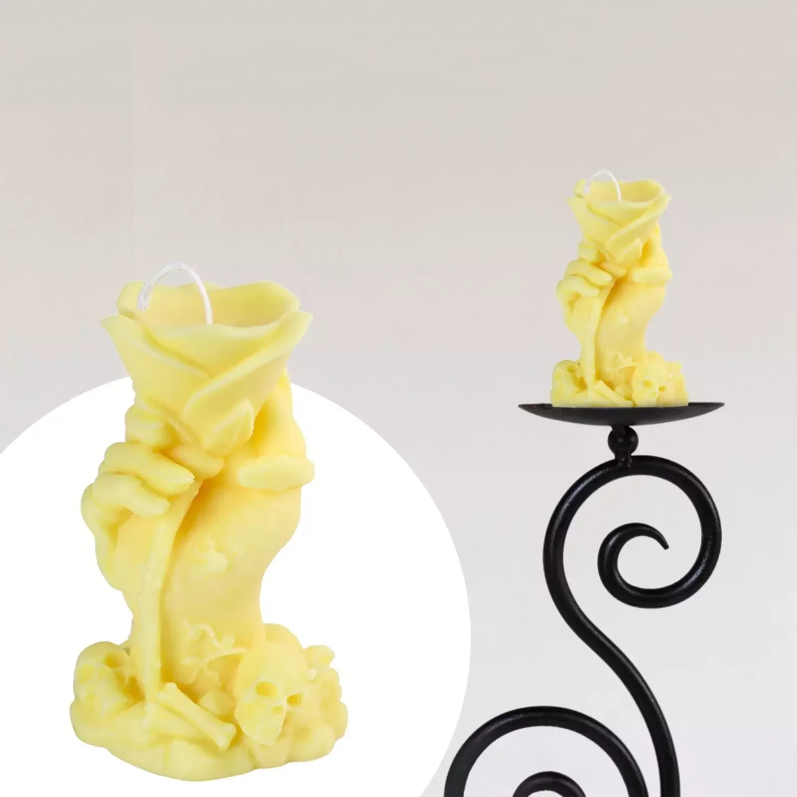 NEW IN Glass Candlestick Funny Hand Rose Aromatherapy Candle Festive Atmosphere Decoration Candle Care Cards Candelabra Centerpi
NEW IN Glass Candlestick Funny Hand Rose Aromatherapy Candle Festive Atmosphere Decoration Candle Care Cards Candelabra Centerpi