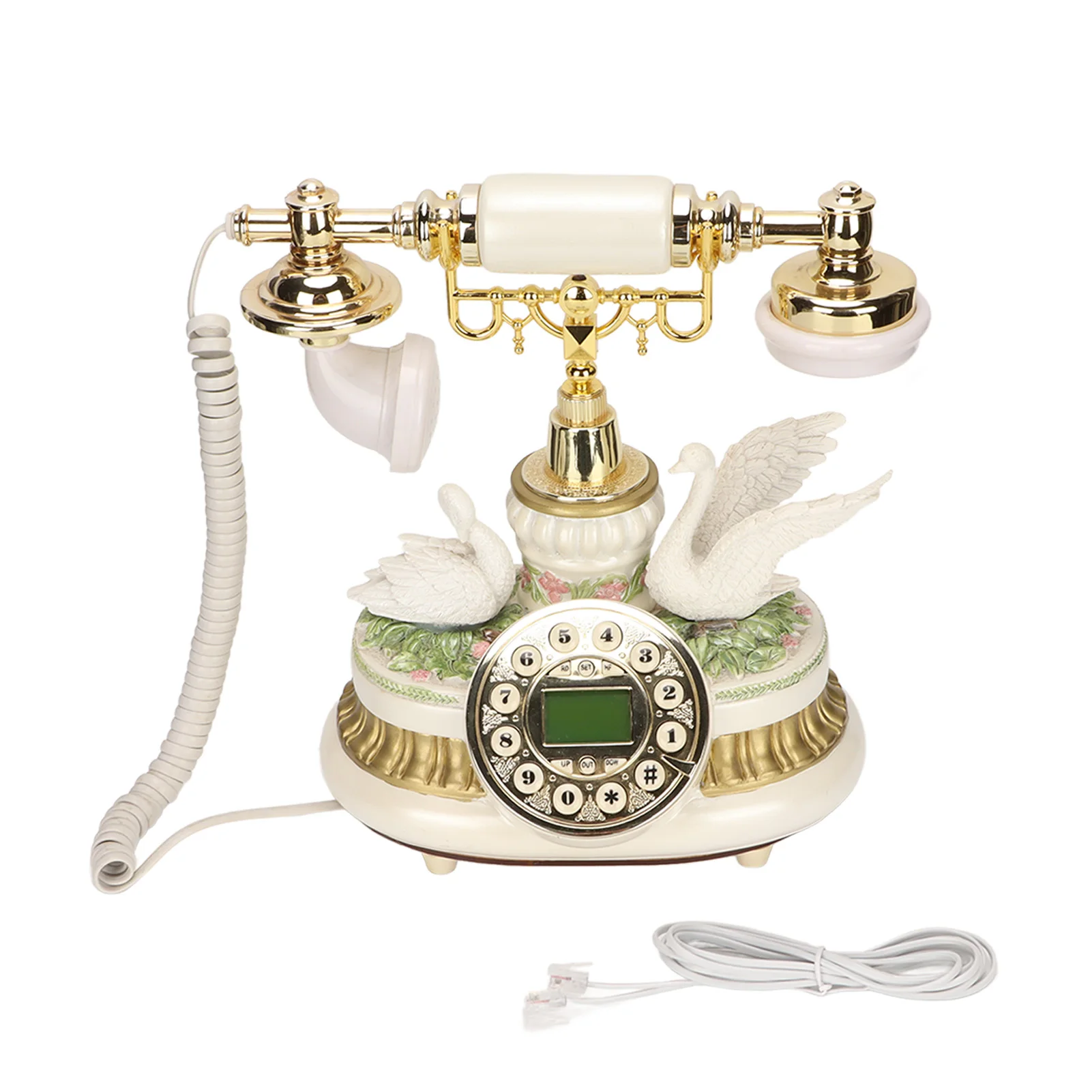 Antique Telephone Classic European Old Fashioned Rotation Fixed Digital Vintage Landline Telephone for Home Hotel Office
Antique Telephone Classic European Old Fashioned Rotation Fixed Digital Vintage Landline Telephone for Home Hotel Office