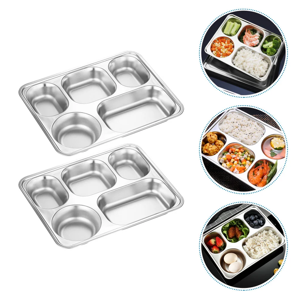 Divided Plate Plates Tray Stainless Steel Trays Lunch Platter Serving Compartment Control Dinner Camping Dishes Dish Kidsadults
Divided Plate Plates Tray Stainless Steel Trays Lunch Platter Serving Compartment Control Dinner Camping Dishes Dish Kidsadults