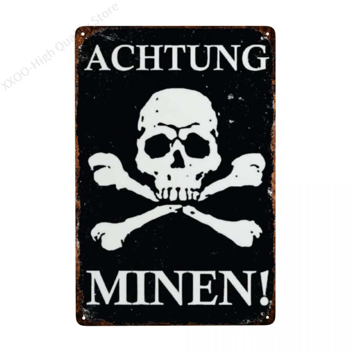 Novelty Metal Sign Plaque Art German Mine Attention Warning Retro Decorative Sign Tin Sign Wall Plaque Tin Signs for Home Yard
Novelty Metal Sign Plaque Art German Mine Attention Warning Retro Decorative Sign Tin Sign Wall Plaque Tin Signs for Home Yard