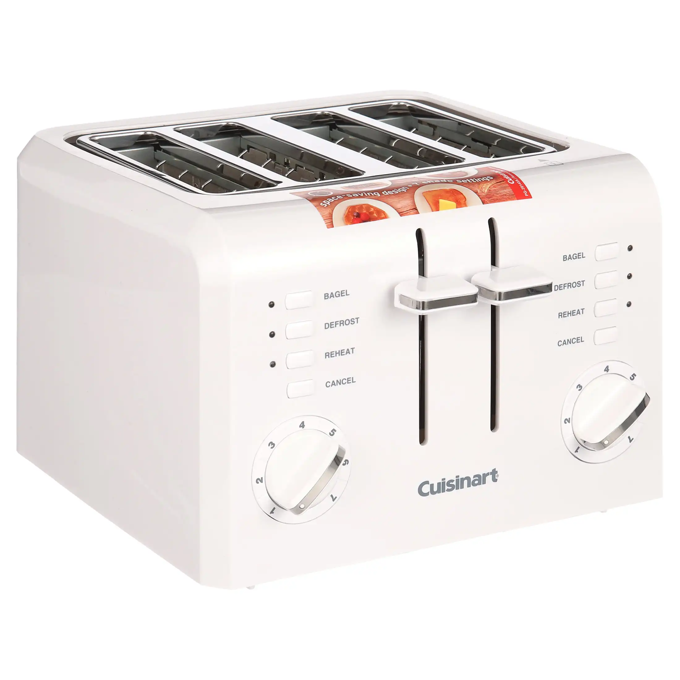 

Fast shipping Toasters 4 Slice Compact Plastic Toaster kitchen bread grill Toasting Machine home