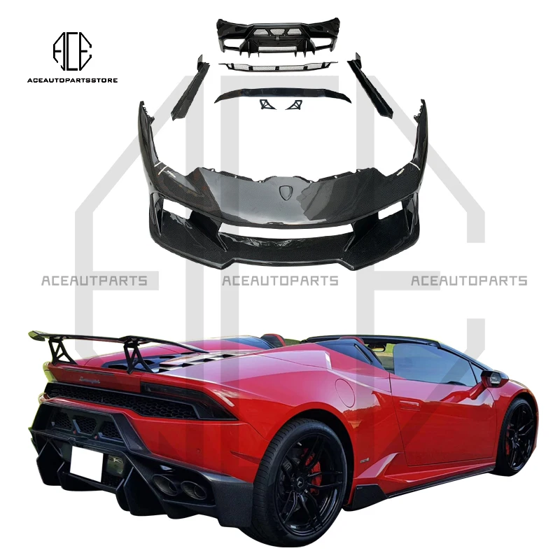 Для Lamborghini Huracan Lp580 LP610 задний бампер капот спойлер конверсионный V-образный стиль