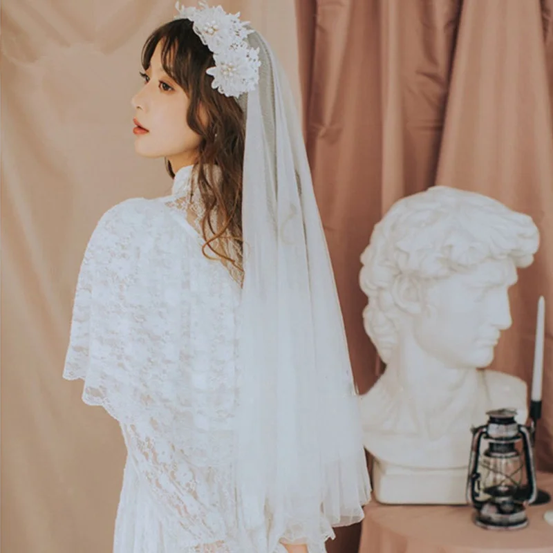 Bride Leader's Wedding Dress Retro Hong Kong Style Lace Flower Hair Band Wedding Hair Jewelry Certificate Taking Photo Prop Head
Bride Leader's Wedding Dress Retro Hong Kong Style Lace Flower Hair Band Wedding Hair Jewelry Certificate Taking Photo Prop Head