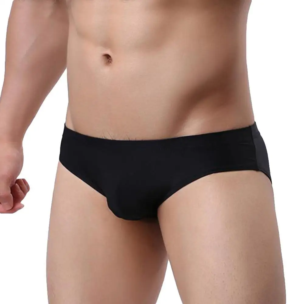 Sexy Men's Underwear Solid Color Mid Rise Ice Silk Briefs Elastic Underpants Comfortable to wear for Daily Life
Sexy Men's Underwear Solid Color Mid Rise Ice Silk Briefs Elastic Underpants Comfortable to wear for Daily Life