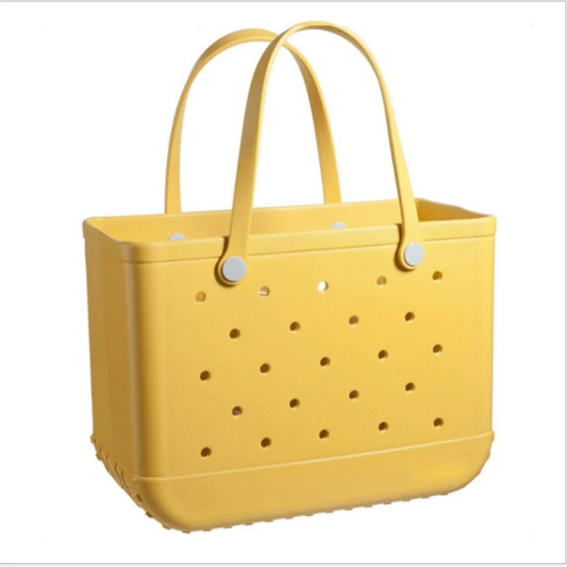 High Quality Large Capacity Handbags 2022 New Casual All-match Hollow EVA Beach Bag Ladies Solid Color Commuter Shopping Basket
High Quality Large Capacity Handbags 2022 New Casual All-match Hollow EVA Beach Bag Ladies Solid Color Commuter Shopping Basket