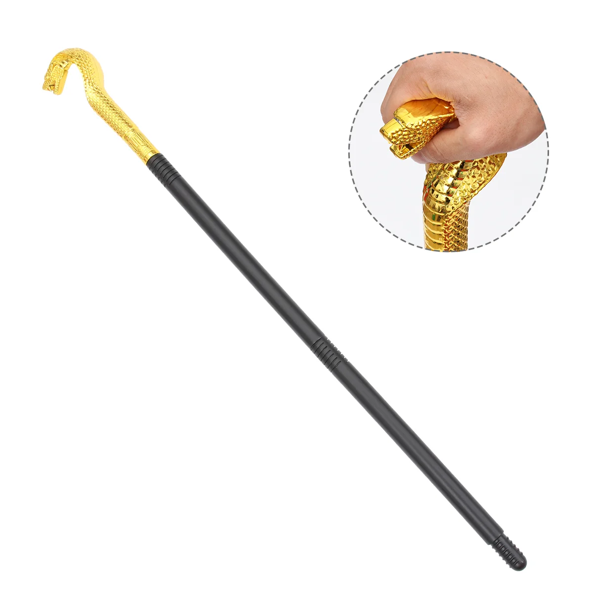 Elder Wand Cosplay Outfits Round Snake Costume Accessories for Boy Costume Prop Three- Section Cane Golden Snakehead
Elder Wand Cosplay Outfits Round Snake Costume Accessories for Boy Costume Prop Three- Section Cane Golden Snakehead