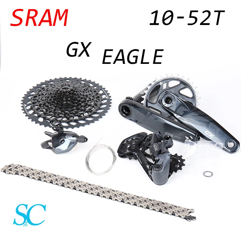

SRAM GX EAGLE 1x12 Speed MTB Bicycle Groupset Bike Kit Trigger Shifter Lever Rear Derailleur DUB Crankset Chain Cassette 10-52T