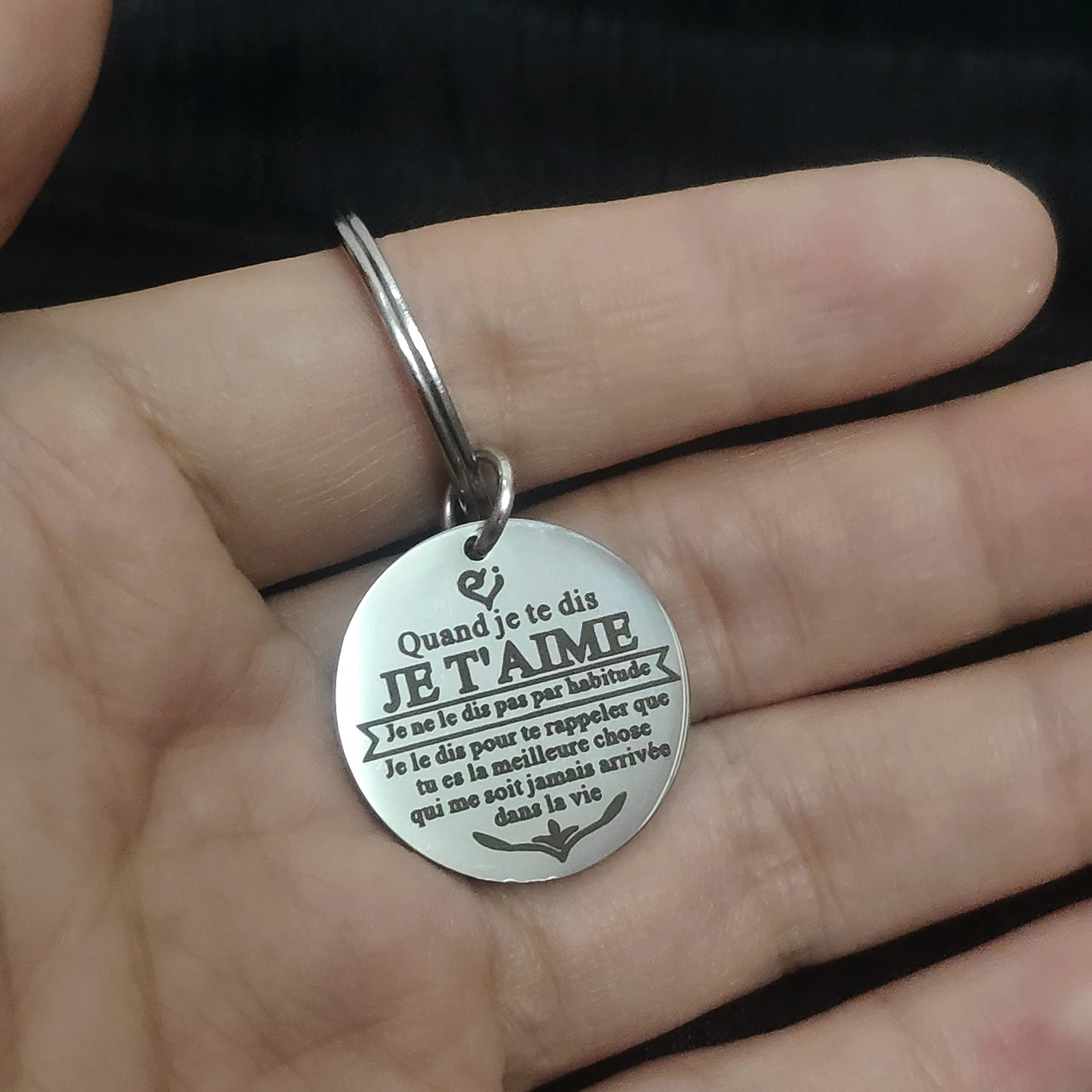 Ornaments Graduation Keychain for Car Keys Quand Je Te Dis JE T'AIME Parents Children Friends Couple Proverbs in French Keyring
Ornaments Graduation Keychain for Car Keys Quand Je Te Dis JE T'AIME Parents Children Friends Couple Proverbs in French Keyring