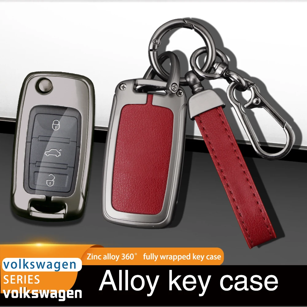 

Zinc Alloy Leath Car Key Cover Case for Volkswagen for VW Bora Polo Tiguan Jetta Passat B5 B6 B7 Golf Beetle for Skoda Octavia