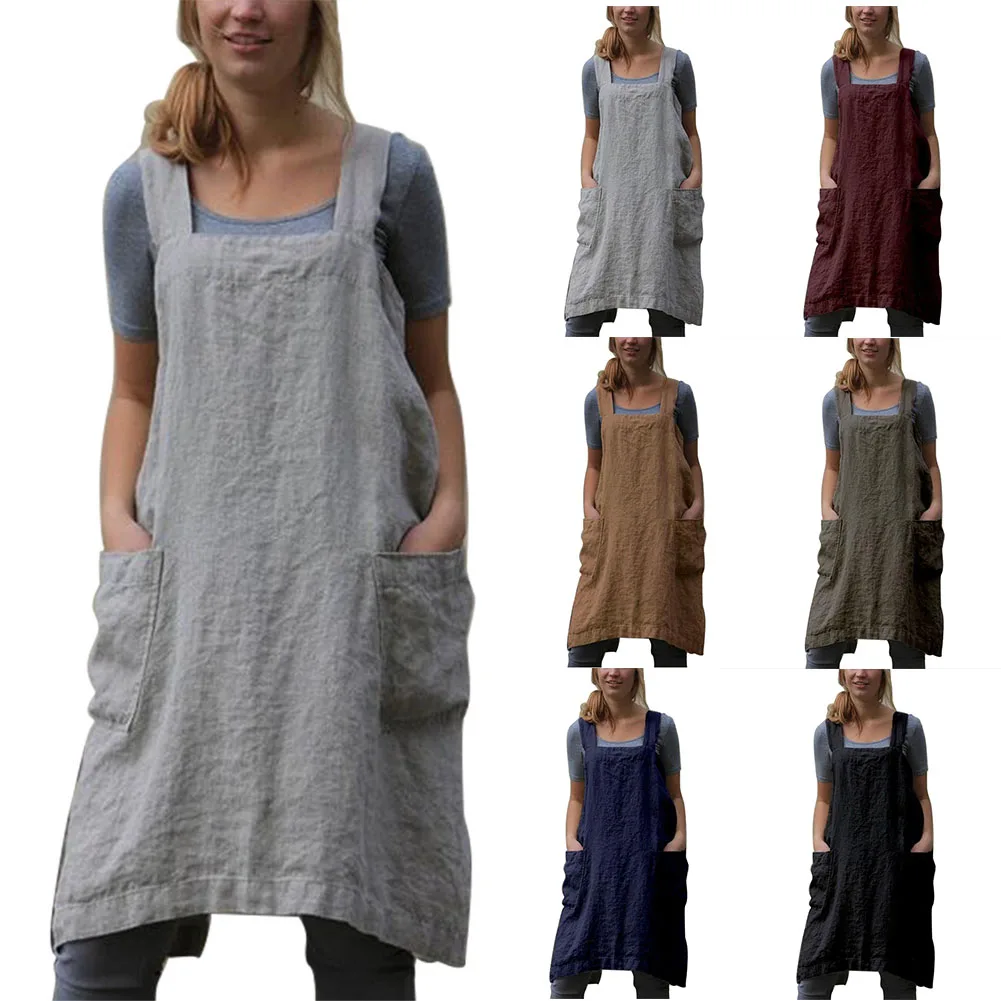 AA Japan Style Cotton Linen Aprons, Solid Color Cross Bandage X Shape Back Kitchen Cooking Clothes
AA Japan Style Cotton Linen Aprons, Solid Color Cross Bandage X Shape Back Kitchen Cooking Clothes
