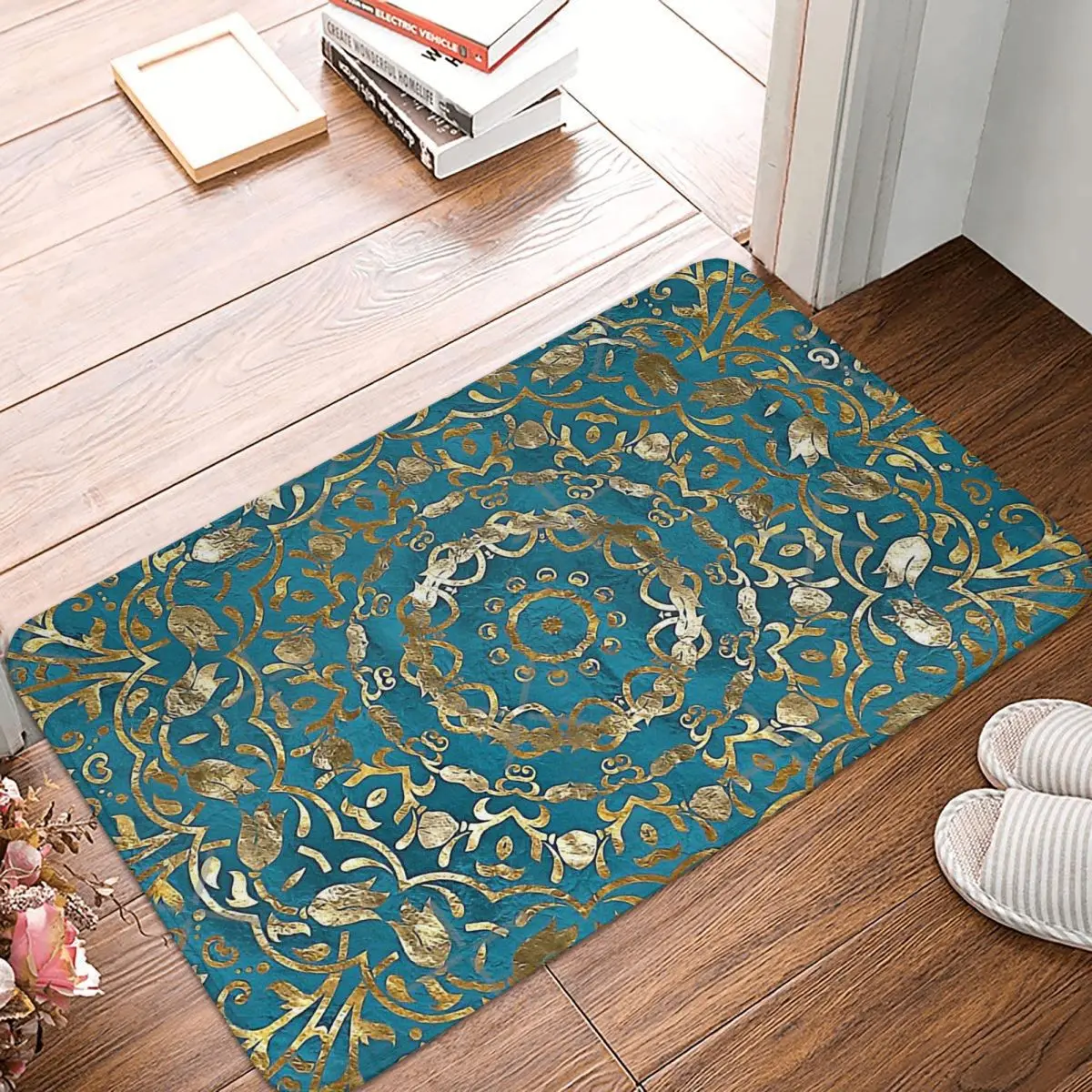 Нескользящий Придверный коврик Mandala Deco в марокканском стиле, Молитвенный ковер для ванной и кухни, современный комнатный Декор
Нескользящий Придверный коврик Mandala Deco в марокканском стиле, Молитвенный ковер для ванной и кухни, современный комнатный Декор