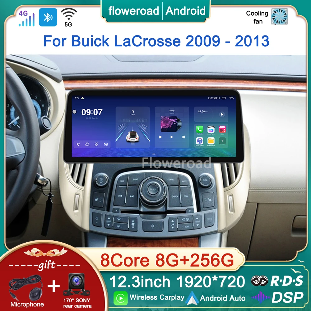 Автомобильный радиоприемник 12,3 дюйма DSP 8 ГБ + 256 Гб 8 ядер Android для Buick LaCrosse 2009-2012 2013 мультимедийный плеер GPS-навигация стерео Carplay
Автомобильный радиоприемник 12,3 дюйма DSP 8 ГБ + 256 Гб 8 ядер Android для Buick LaCrosse 2009-2012 2013 мультимедийный плеер GPS-навигация стерео Carplay
