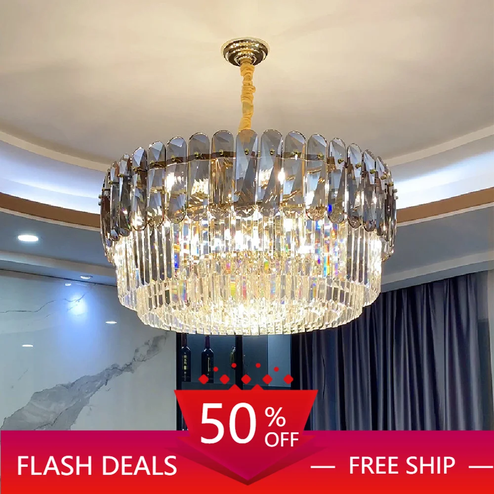 Modern Luxury E14 Led Pendant Lights Gold Steel Body Lustre K9 Crystals Pendant Lamp Living Room Home Deco Led Hanging Lamp
Modern Luxury E14 Led Pendant Lights Gold Steel Body Lustre K9 Crystals Pendant Lamp Living Room Home Deco Led Hanging Lamp