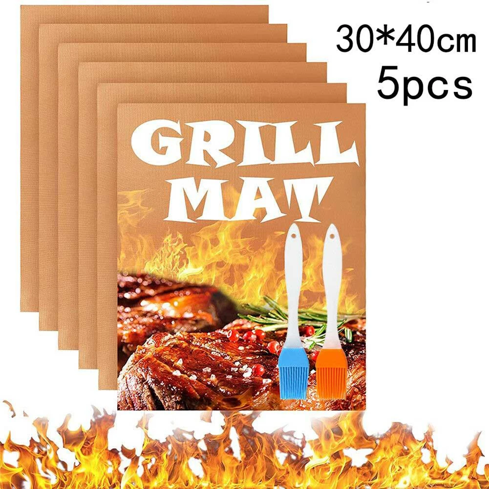 5pcs/set 30x40cm BBQ Grill Baking Mat Reusable Non Stick Mat Copper Gold Bake Cooking Sheet Liner Kitchen Oil-Proof Baking Paper
5pcs/set 30x40cm BBQ Grill Baking Mat Reusable Non Stick Mat Copper Gold Bake Cooking Sheet Liner Kitchen Oil-Proof Baking Paper