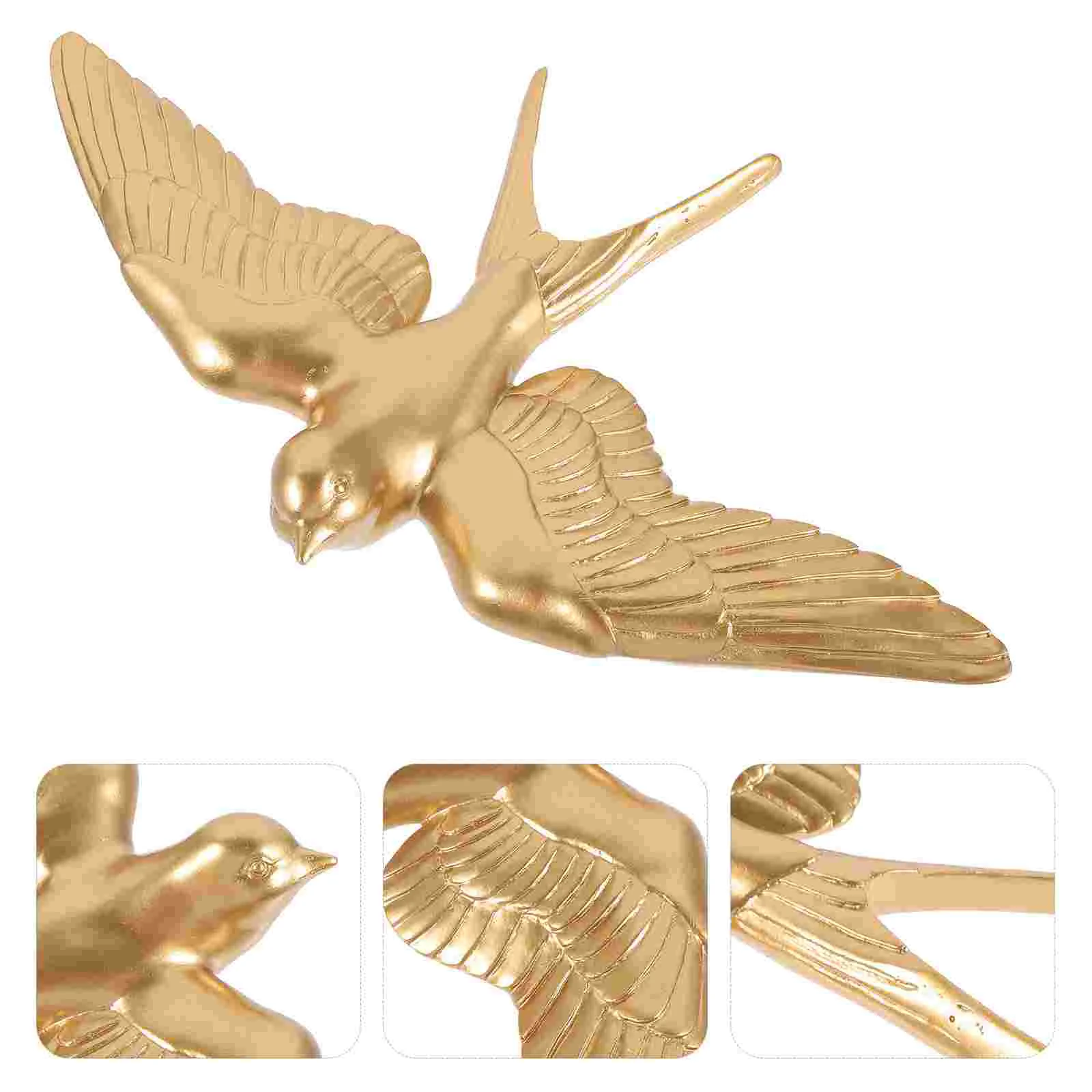 Ornaments Birds Decor 3D Wall Sculpture Decorations Resin Hanging Pendant Gold Bathroom
Ornaments Birds Decor 3D Wall Sculpture Decorations Resin Hanging Pendant Gold Bathroom