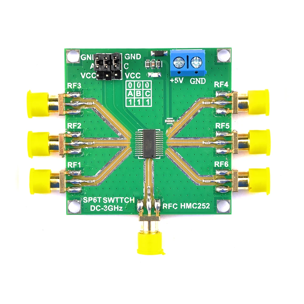 HMC252 DC-3GHz RF single-pole six-throw switch RF switch non-reflective SP6T switch RF switch module electronic components
HMC252 DC-3GHz RF single-pole six-throw switch RF switch non-reflective SP6T switch RF switch module electronic components