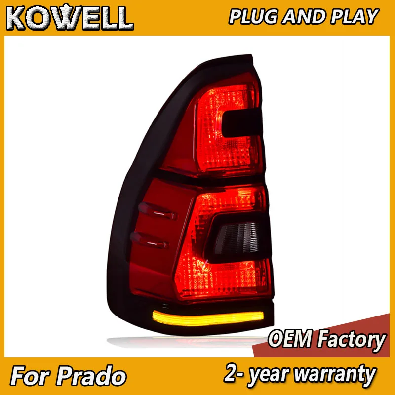 

Car Styling for Toyota Prado LED Taillight Toyota Prado 120 Tail Lamp LED DRL Turn Signal High Beam Projector Lens