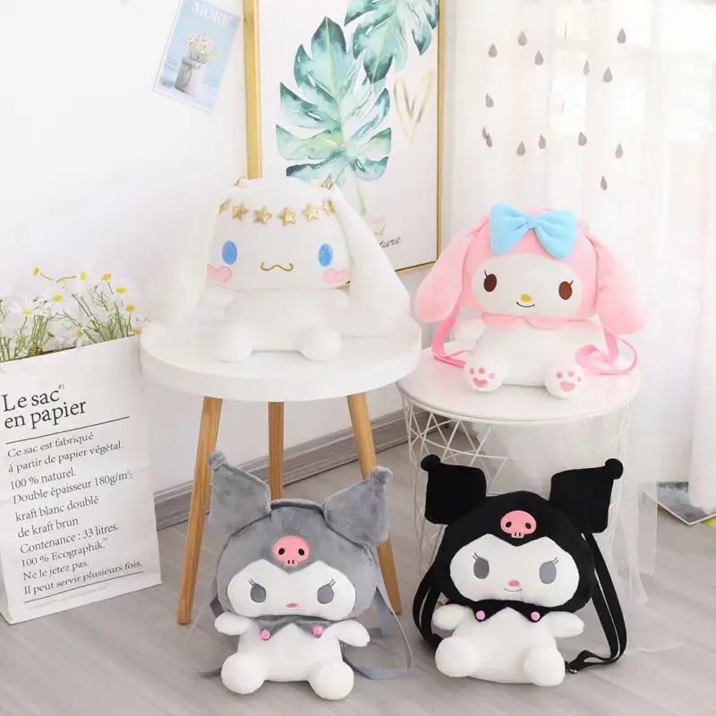 Sanrio Cartoon Cinnamoroll Kuromi My Melody Kawaii Plush Backpack Anime Figure A Variety Of Styles Bag Gifts For Girl
Sanrio Cartoon Cinnamoroll Kuromi My Melody Kawaii Plush Backpack Anime Figure A Variety Of Styles Bag Gifts For Girl