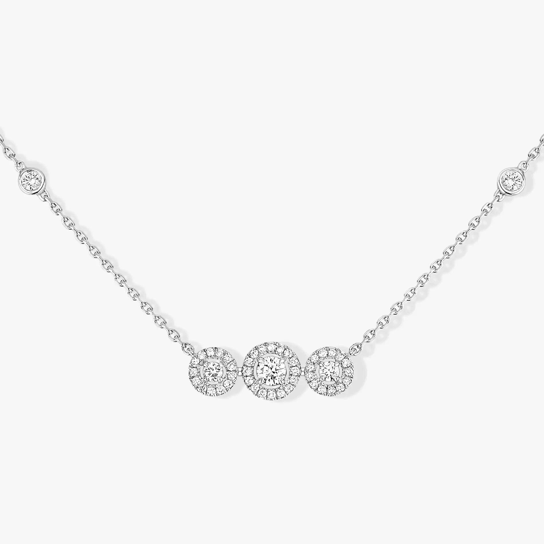 Luxury boutique jewelry, three-round diamond horizontal pendant women's necklace, Christmas gift Goddess gift
Luxury boutique jewelry, three-round diamond horizontal pendant women's necklace, Christmas gift Goddess gift