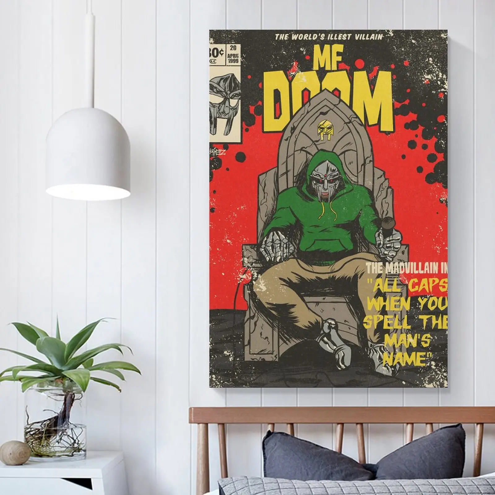 Настенный плакат Rapper MF Doom, холст, художественное оформление, принты для гостиной, домашняя фотография
Настенный плакат Rapper MF Doom, холст, художественное оформление, принты для гостиной, домашняя фотография