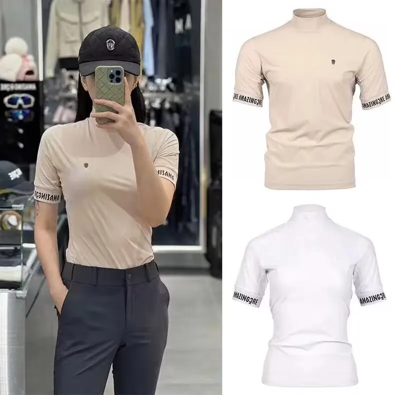 AMAZINGCRE Golf Clothing Women's Short Sleeve T-shirt Summer Sports Quick Dry Breathable Top 
AMAZINGCRE Golf Clothing Women's Short Sleeve T-shirt Summer Sports Quick Dry Breathable Top