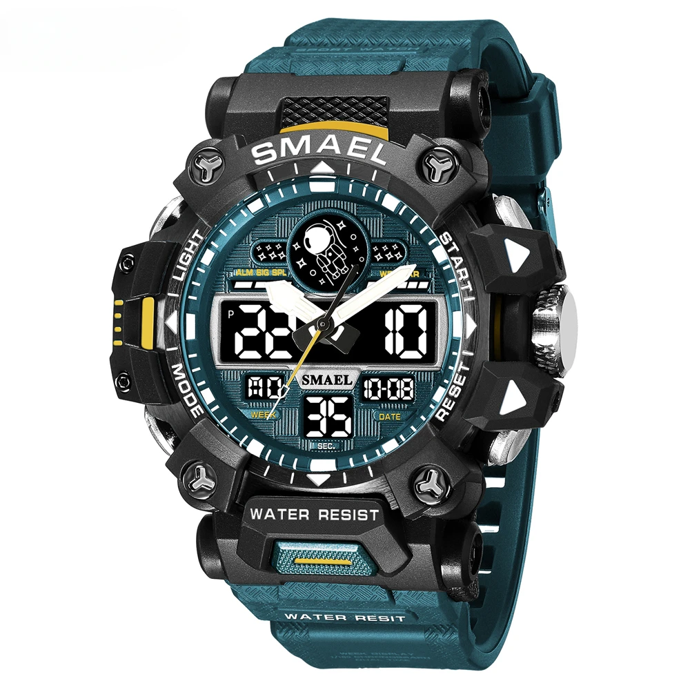 Sports Watches for Men Military Sport Electronics Quartz Wristwatch Dual Display Waterproof Led Light Digital Watch 8078
Sports Watches for Men Military Sport Electronics Quartz Wristwatch Dual Display Waterproof Led Light Digital Watch 8078