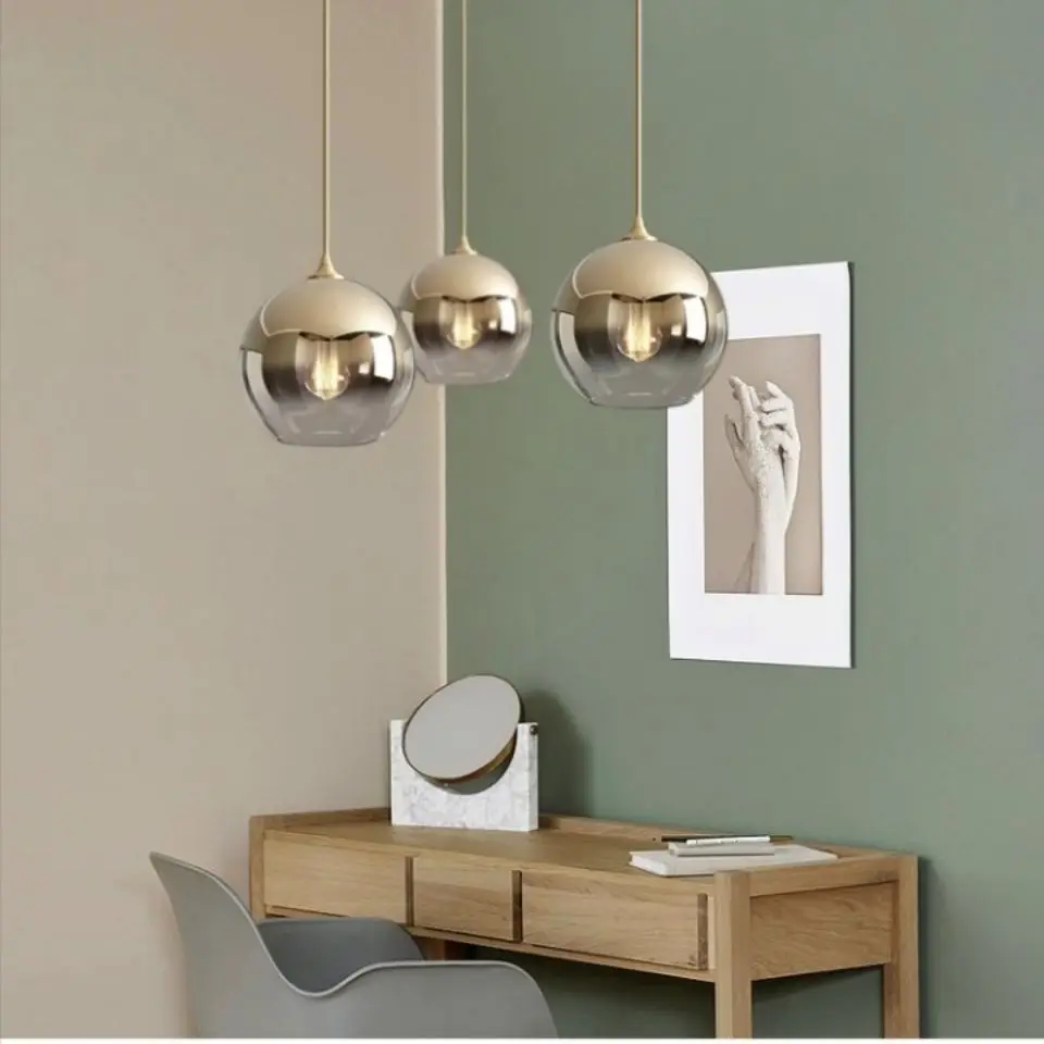 Modern Simple Glass Led Pendant Light Restaurant Cafe Decoration Hanging Lamp Nordic Bedroom Home Interior Lighting Pendant Lamp
Modern Simple Glass Led Pendant Light Restaurant Cafe Decoration Hanging Lamp Nordic Bedroom Home Interior Lighting Pendant Lamp