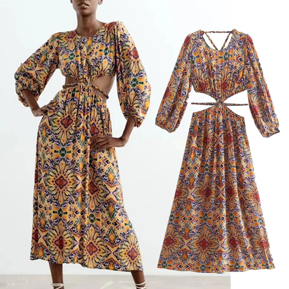 Jenny&Dave 2022 Indie Folk Bohemian Printing Vintage Hollow Out Sexy Midi Casual Dress Women
Jenny&Dave 2022 Indie Folk Bohemian Printing Vintage Hollow Out Sexy Midi Casual Dress Women