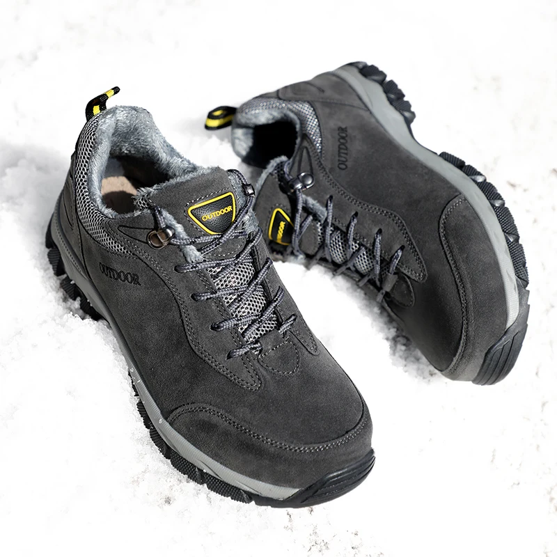 Mountaineering Shoes Men's Winter New Sports Shoes Warm Plus Velvet Non-slip Lace-up Casual Shoes Outdoor Trend Climbing Shoes
Mountaineering Shoes Men's Winter New Sports Shoes Warm Plus Velvet Non-slip Lace-up Casual Shoes Outdoor Trend Climbing Shoes