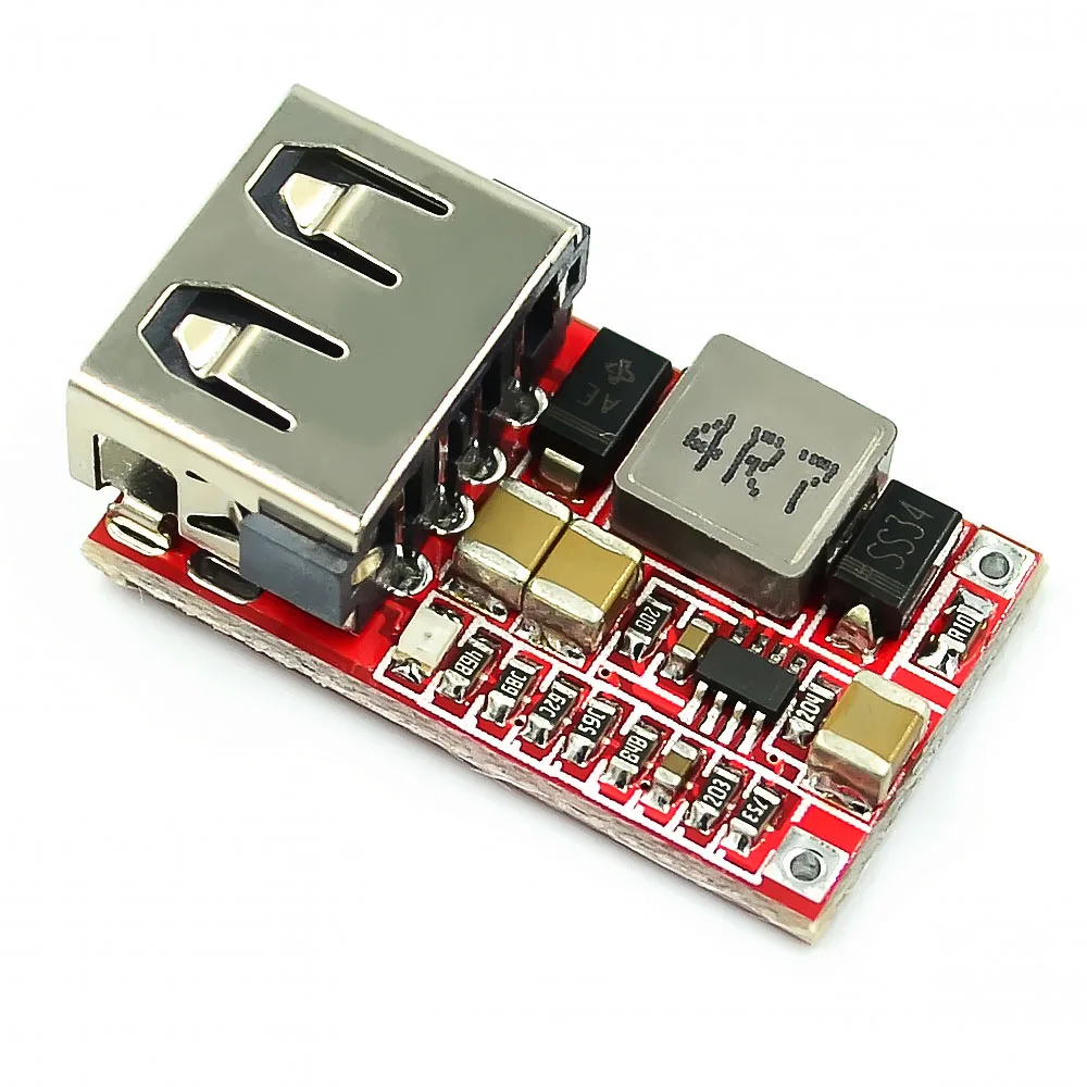 Mini DC-DC Step-down Module 6-20V 12V24V to 5V3A Car USB Mobile Phone Charger Board Efficiency 97.5% DC-DC Step-down Converter
Mini DC-DC Step-down Module 6-20V 12V24V to 5V3A Car USB Mobile Phone Charger Board Efficiency 97.5% DC-DC Step-down Converter