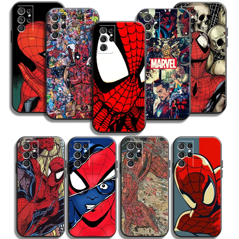 

Marvel Spiderman Phone Cases For Samsung Galaxy A31 A32 A51 A71 A52 A72 4G 5G A11 A21S A20 A22 4G Coque Carcasa