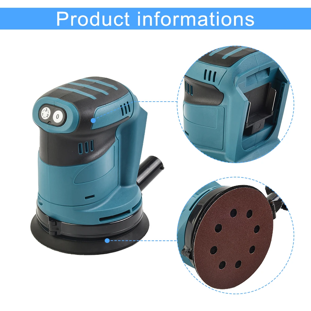 Electric Orbital Sander 125mm Wood Grinder Polisher Machine For For DeWalt 18V Rotary Tool Accessories Woodworking
Electric Orbital Sander 125mm Wood Grinder Polisher Machine For For DeWalt 18V Rotary Tool Accessories Woodworking