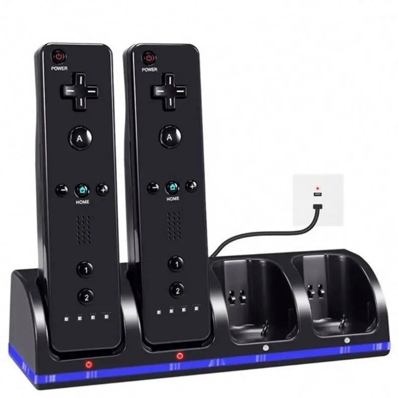 4 Port Smart Charger Charging Dock With Rechargeable Batteries For Wii Game Controller
4 Port Smart Charger Charging Dock With Rechargeable Batteries For Wii Game Controller