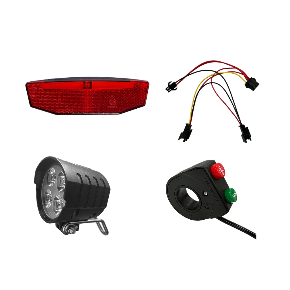 Electric Bike Front Light Rear Light DK11 Switch Cable Bicycle LED Light Set E-bike Retrofit Accessories Durable Ebike Parts
Electric Bike Front Light Rear Light DK11 Switch Cable Bicycle LED Light Set E-bike Retrofit Accessories Durable Ebike Parts