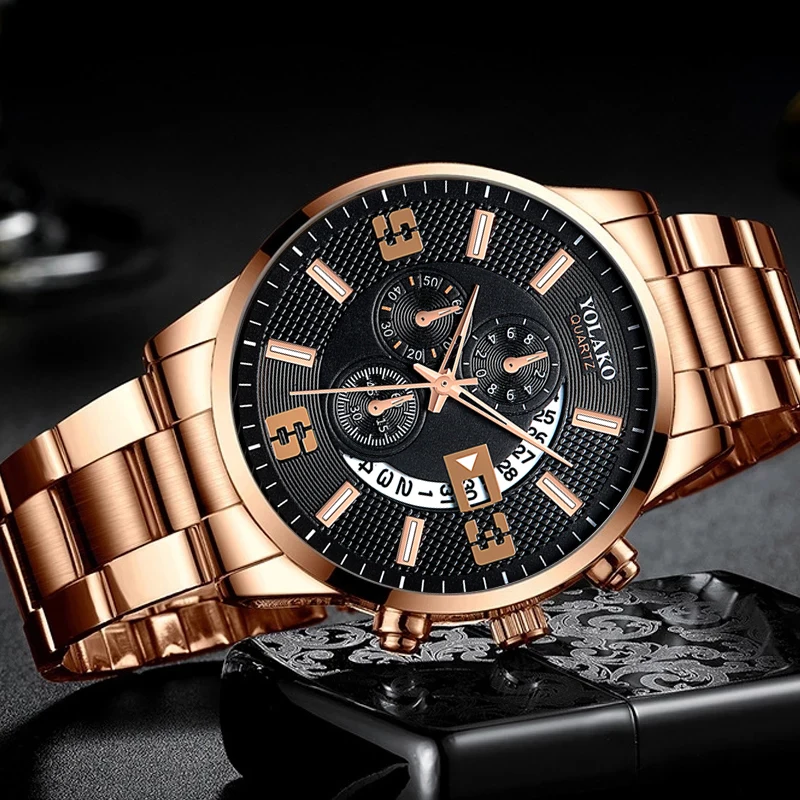 Mens Fashion Business Watches Men Sports Stainless Steel Quartz Watch Man Calendar Date Clock relogio masculino
Mens Fashion Business Watches Men Sports Stainless Steel Quartz Watch Man Calendar Date Clock relogio masculino