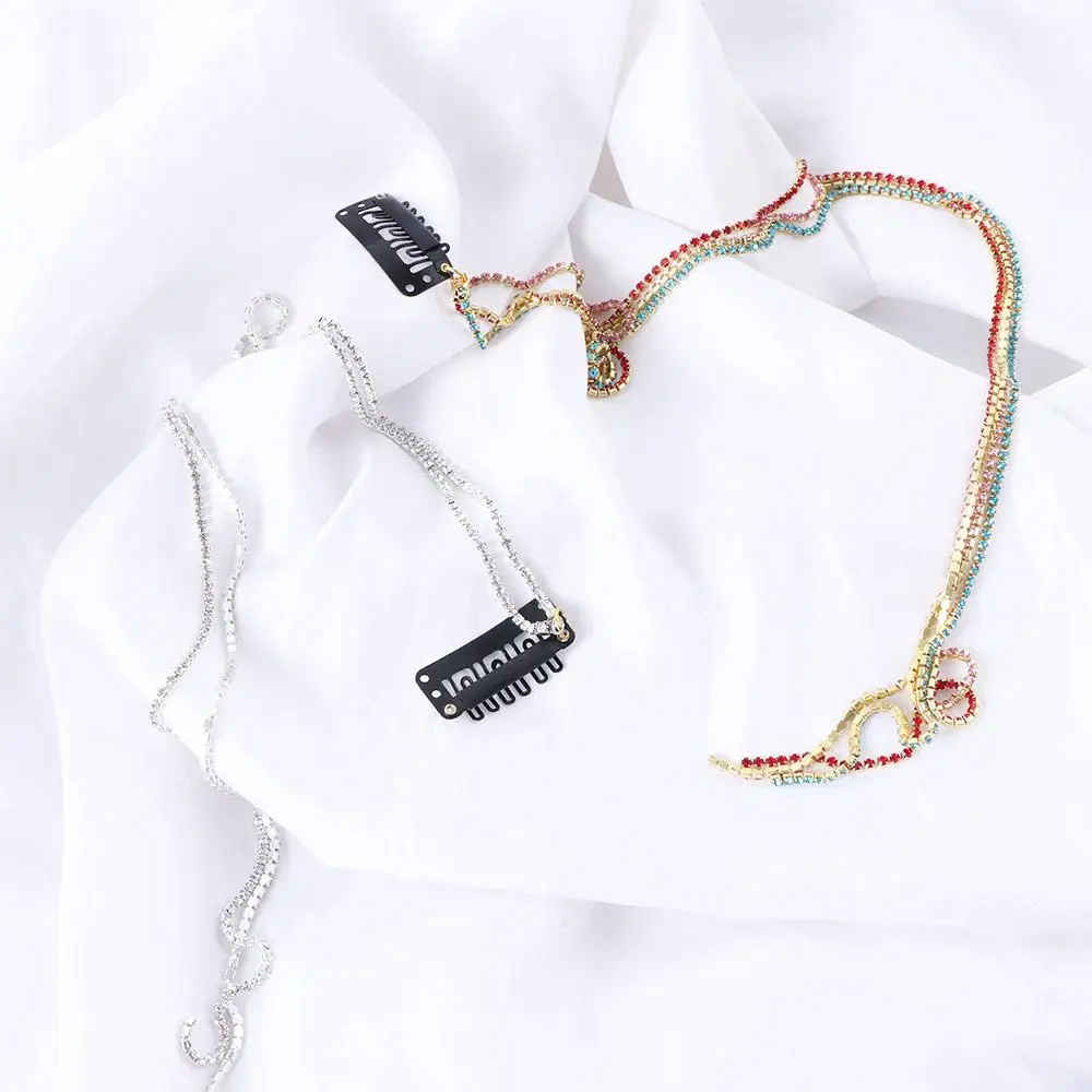 Sweet Colorful Korean Alloy Punk Women Party Jewelry Braided Hair Artifact Diamond Hair Rope Hair Ties Ponytail Holder
Sweet Colorful Korean Alloy Punk Women Party Jewelry Braided Hair Artifact Diamond Hair Rope Hair Ties Ponytail Holder