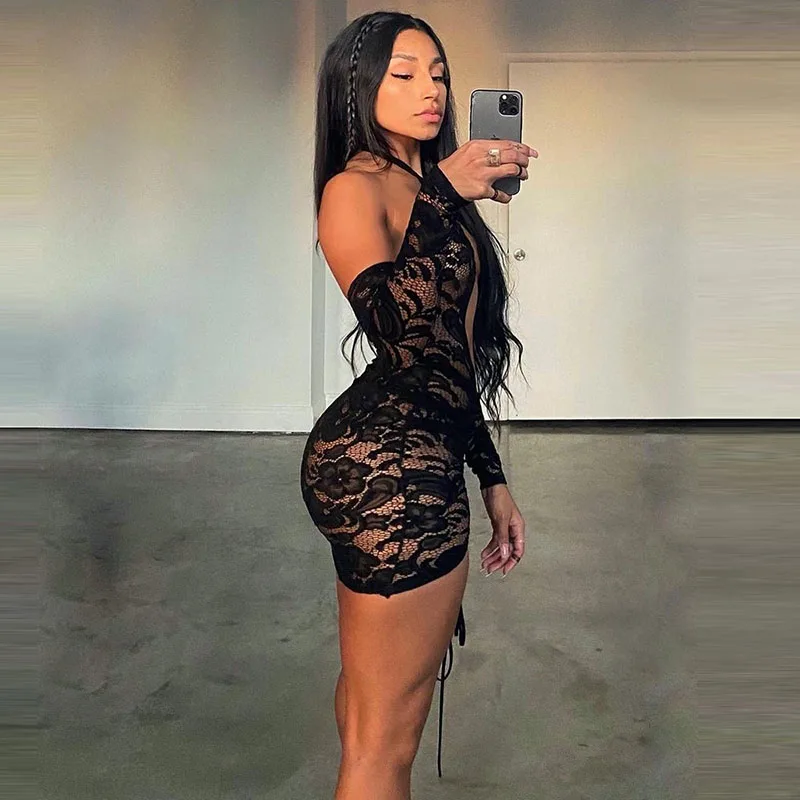 Женский сексуальный комплект нижнего белья, платье с воротником Хомутом, Кружевное облегающее платье с длинным рукавом и кулиской для сна, ... 
Женский сексуальный комплект нижнего белья, платье с воротником Хомутом, Кружевное облегающее платье с длинным рукавом и кулиской для сна, ...