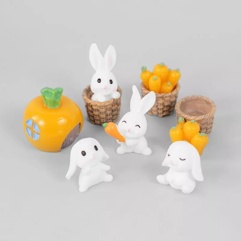 Rabbit Model Cartoon Animal Figurine Dollhouse Miniature Fairy Home Garden Decoration Resin Mold Easter Desktop Craft
Rabbit Model Cartoon Animal Figurine Dollhouse Miniature Fairy Home Garden Decoration Resin Mold Easter Desktop Craft