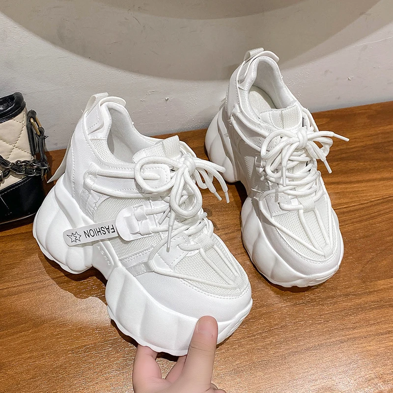 11CM Heighten Sneakers Autumn Fashion Women Sneakers Chunky Breathable Mesh Casual Shoes Wedge Heels Platform Shoes Sports Shoes
11CM Heighten Sneakers Autumn Fashion Women Sneakers Chunky Breathable Mesh Casual Shoes Wedge Heels Platform Shoes Sports Shoes