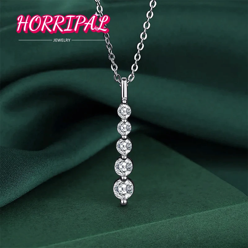 HORRIPAL D VVS1 Moissanite Pendant Necklace S925 Sterling Sliver GRA Certified Lab Diamond Chain Gift for Lady Wholesale
HORRIPAL D VVS1 Moissanite Pendant Necklace S925 Sterling Sliver GRA Certified Lab Diamond Chain Gift for Lady Wholesale