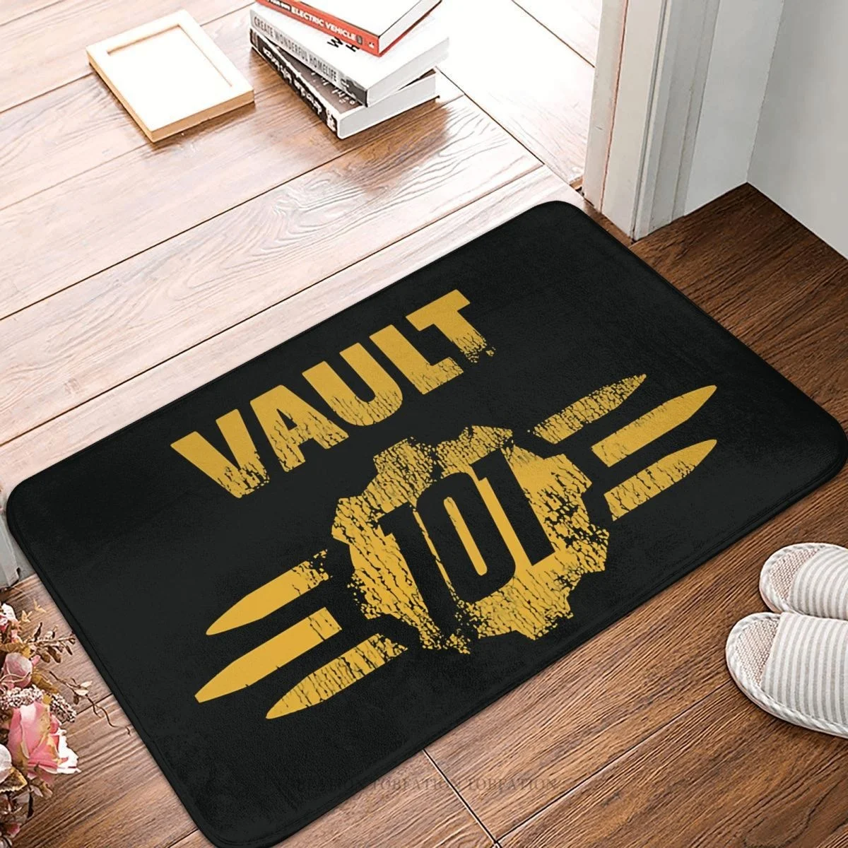 

Fallout Vault Boy игровой коврик для ванной комнаты изношенный Сейф 101, дверной коврик, фланелевый ковер, коврик для входной двери, домашний декор