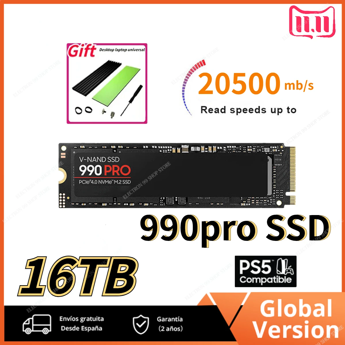 

2023 NVMe m2 SSD 8TB 990PRO NGFF 4TB M2 2280 M.2 SATA 512gb 1TB HDD 120g 240g 2TB HDD disco duro for Desktop Laptop ps5 ssd диск