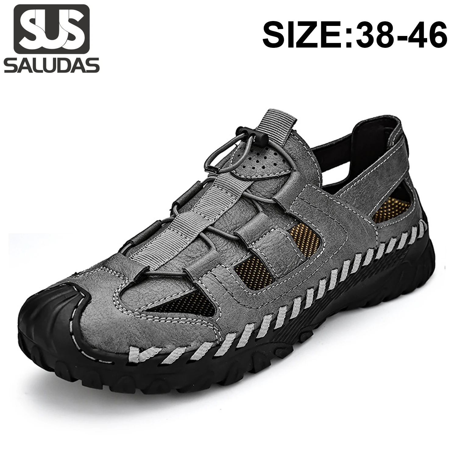 SALUDAS Sandals for Men New Summer Handmade Leather Casual Sandals Non Slip Big Size Men's Beach Sandals Outdoor Slippers Men
SALUDAS Sandals for Men New Summer Handmade Leather Casual Sandals Non Slip Big Size Men's Beach Sandals Outdoor Slippers Men