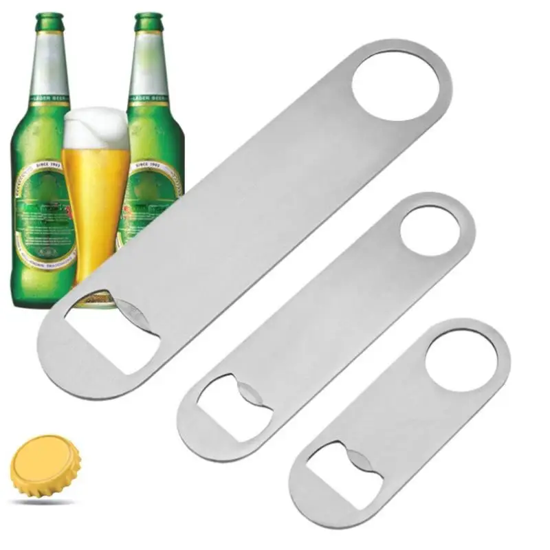1pc Stainless Steel Beer Bottle Opener Mini Durable Flat Speed Bottle Cap Opener Remover Bar Blade Kitchen Tool
1pc Stainless Steel Beer Bottle Opener Mini Durable Flat Speed Bottle Cap Opener Remover Bar Blade Kitchen Tool