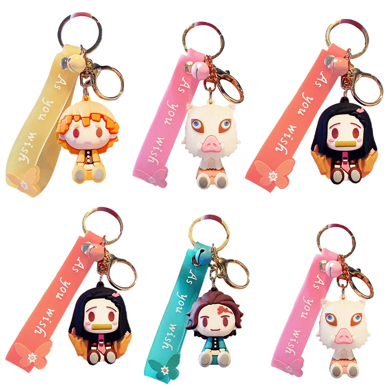 Cartoon Demon Slayer Figure Anime Action Kimetsu no Yaiba Kamado Nezuko Tanjirou Agatsuma Zenitsu Hashibira Inosuke PVC Keychain
Cartoon Demon Slayer Figure Anime Action Kimetsu no Yaiba Kamado Nezuko Tanjirou Agatsuma Zenitsu Hashibira Inosuke PVC Keychain